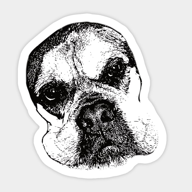 Bullmastiff Sticker by DoggyStyles